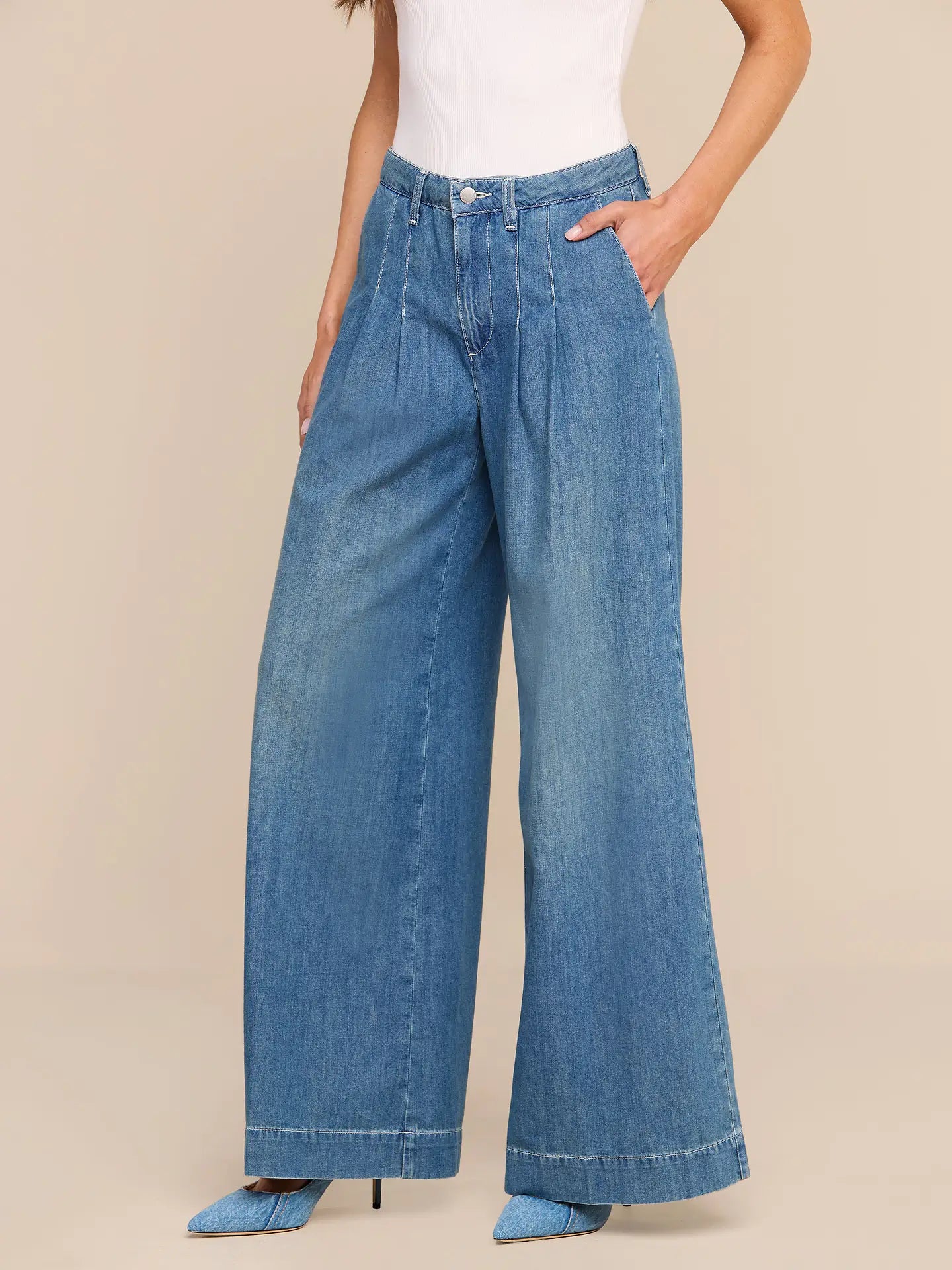 Jayani High RIse Pleated Wide Leg