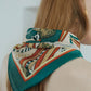 Madagascar Green Silk Bandana Accessories Lost Pattern 