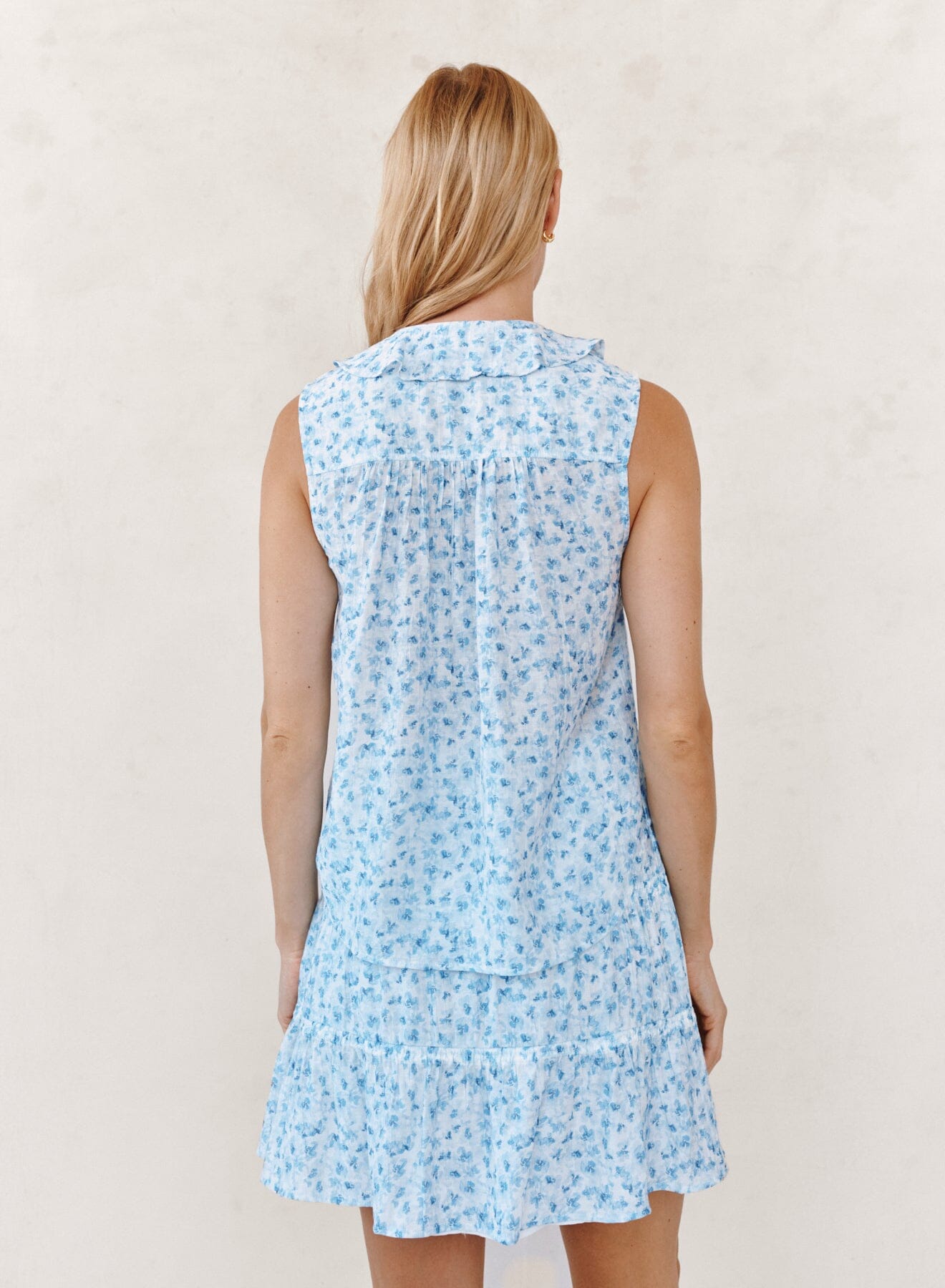 Sleeveless Ruffle Top-Tops/Blouses-Uniquities