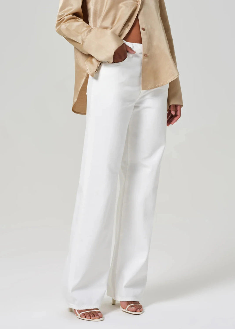 Annina 30" Jeans in Soft White-Denim-Uniquities