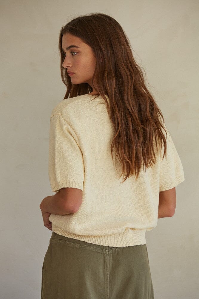 Lyle Short Sleeve Sweater-Sweaters-Uniquities