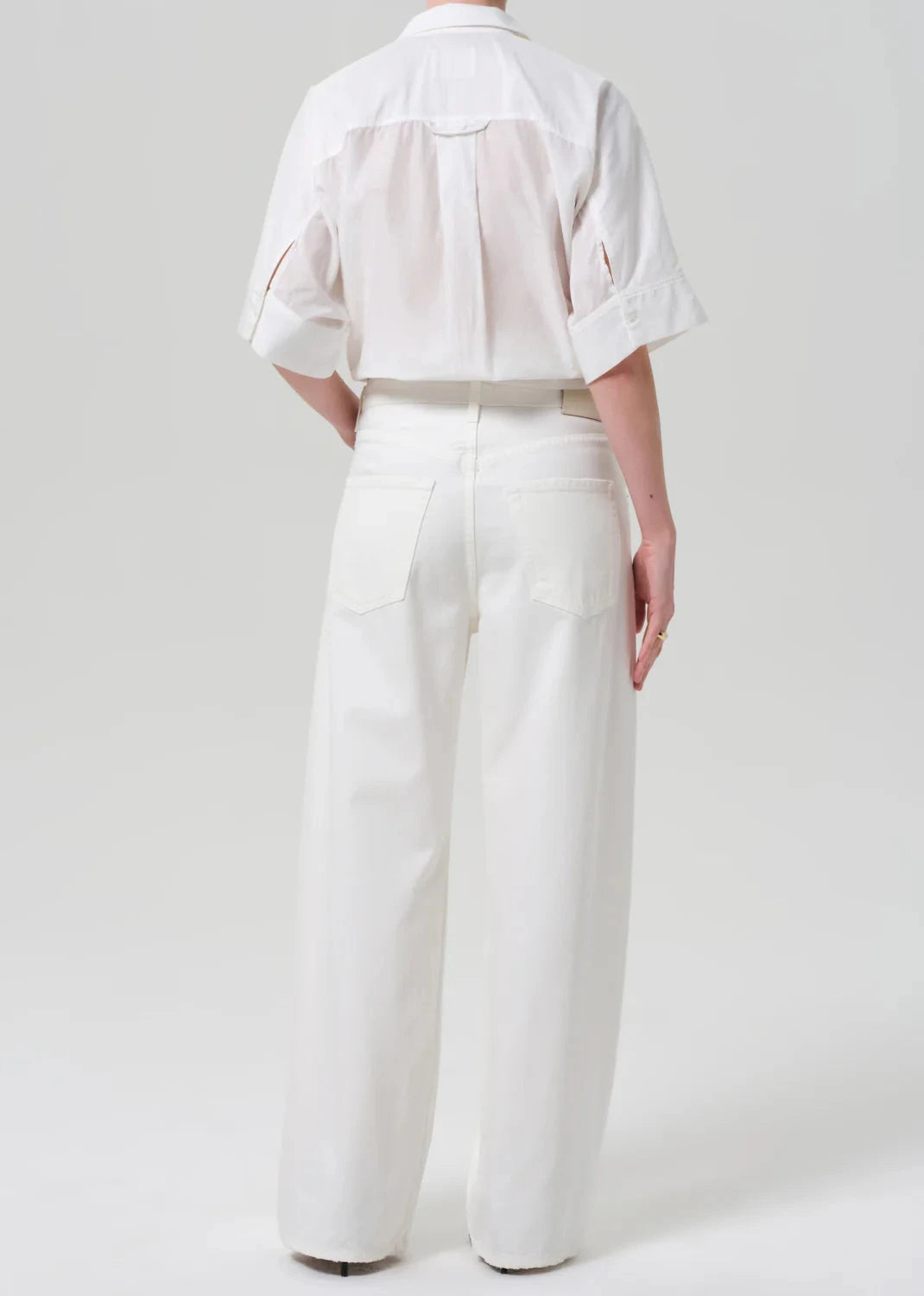 Brynn Drawstring Trouser-Denim-Uniquities