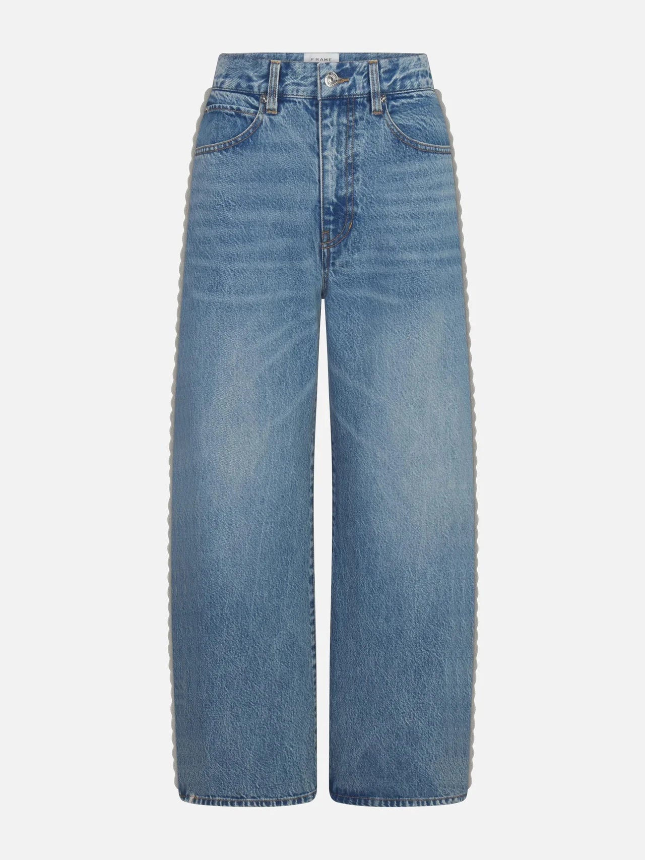 Crochet Bow Crop-Denim-Uniquities