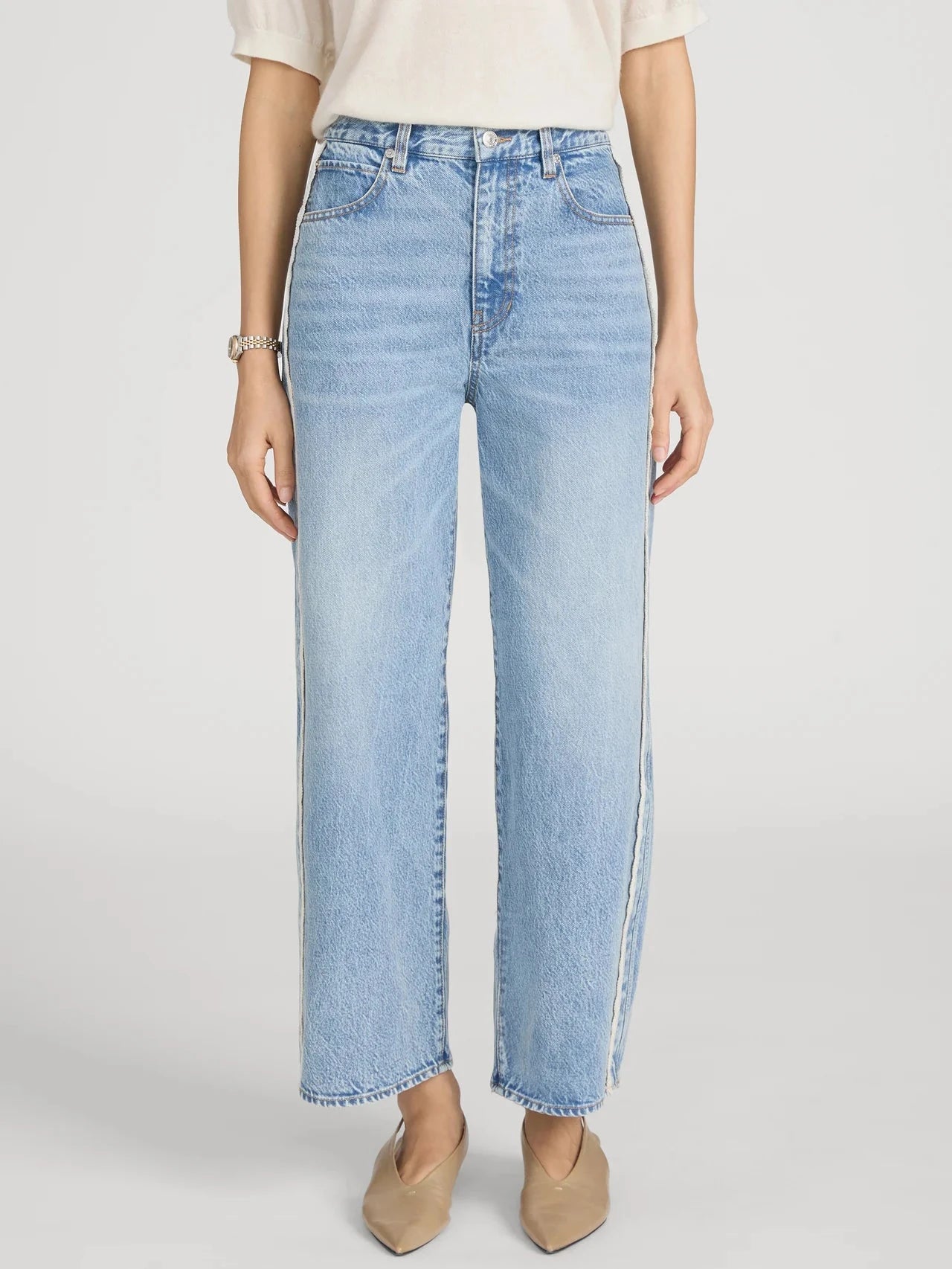 Crochet Bow Crop-Denim-Uniquities