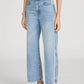 Crochet Bow Crop-Denim-Uniquities