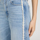 Crochet Bow Crop-Denim-Uniquities