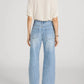 Crochet Bow Crop-Denim-Uniquities