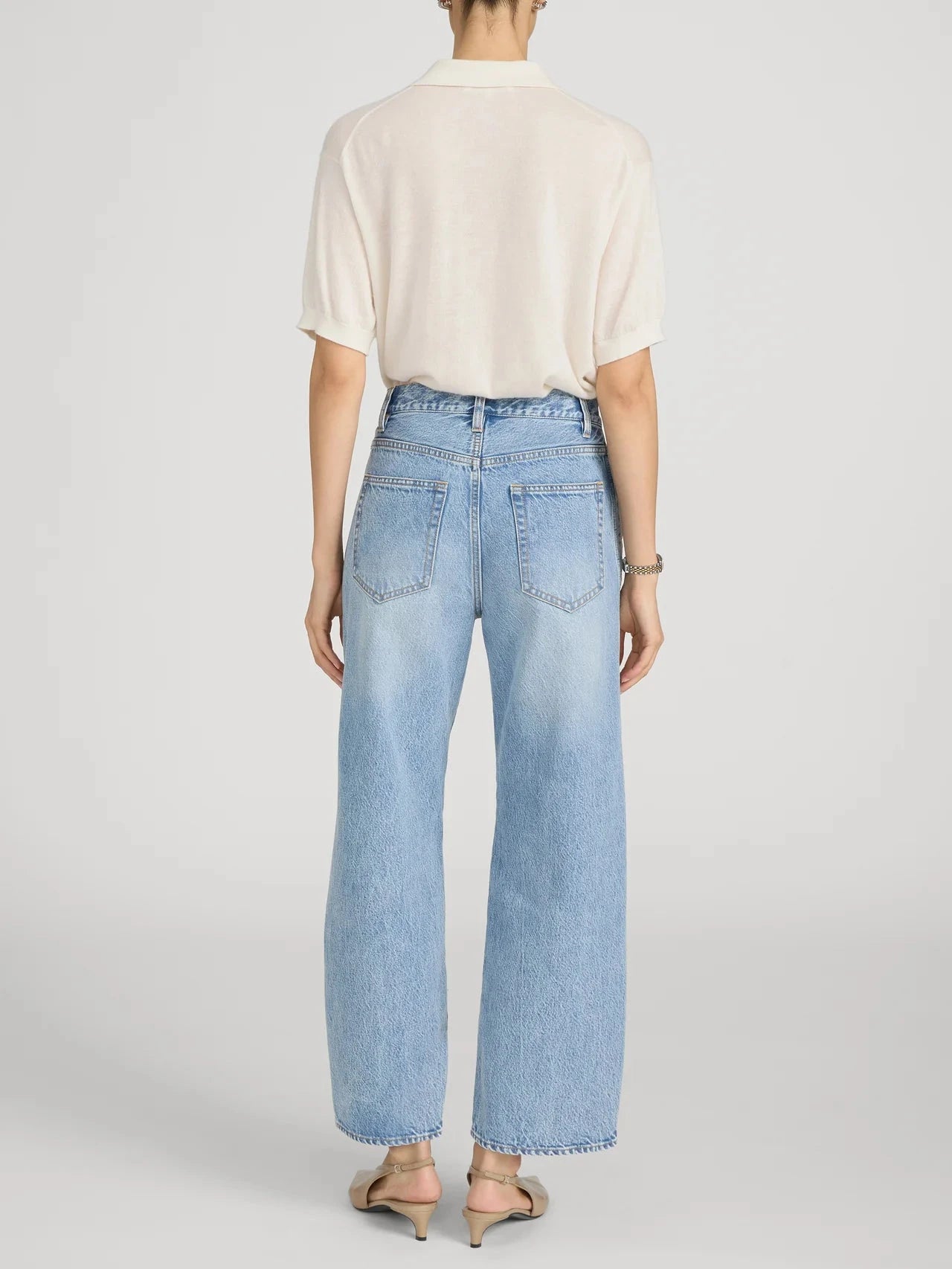 Crochet Bow Crop-Denim-Uniquities