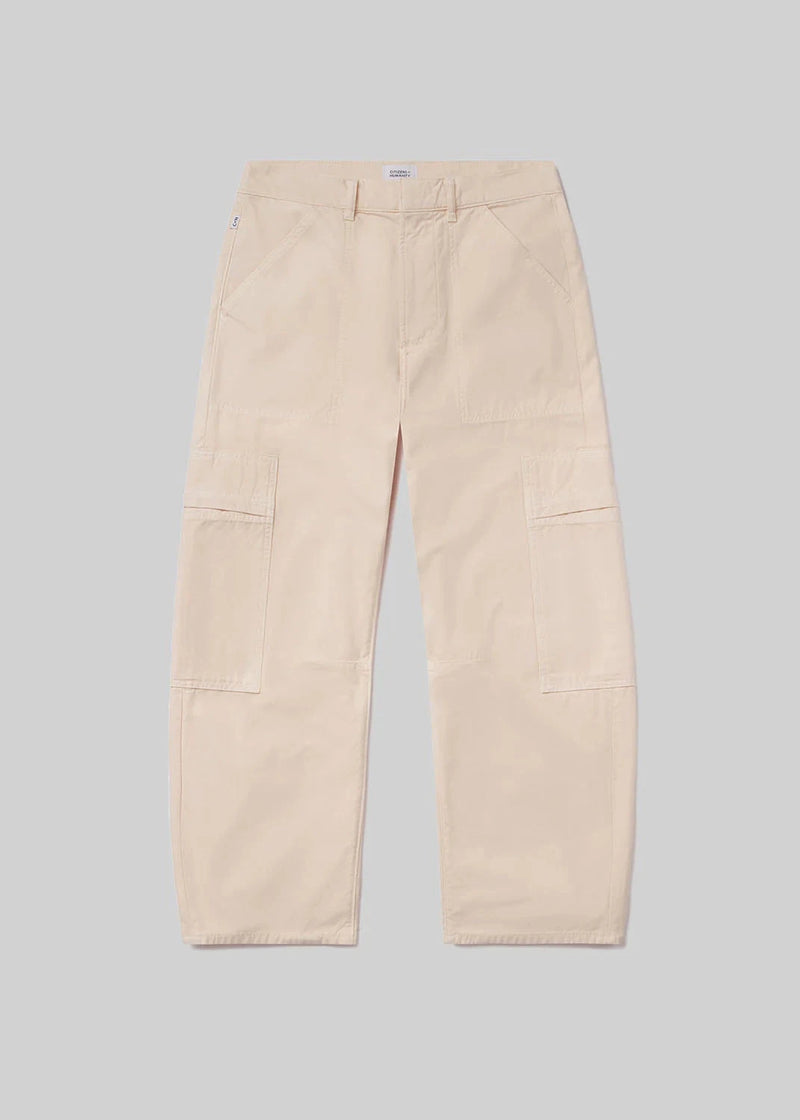 Marcelle Low Slung Cargo Pants-Denim-Uniquities
