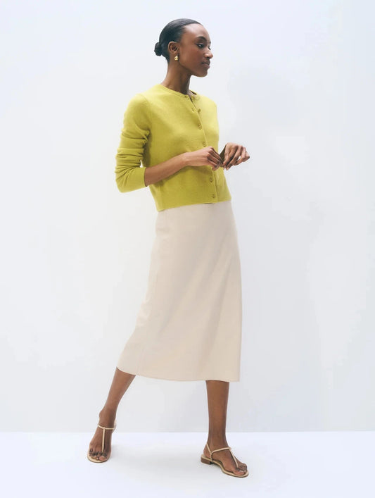Cashmere Crewneck Cardigan-Sweaters-Uniquities