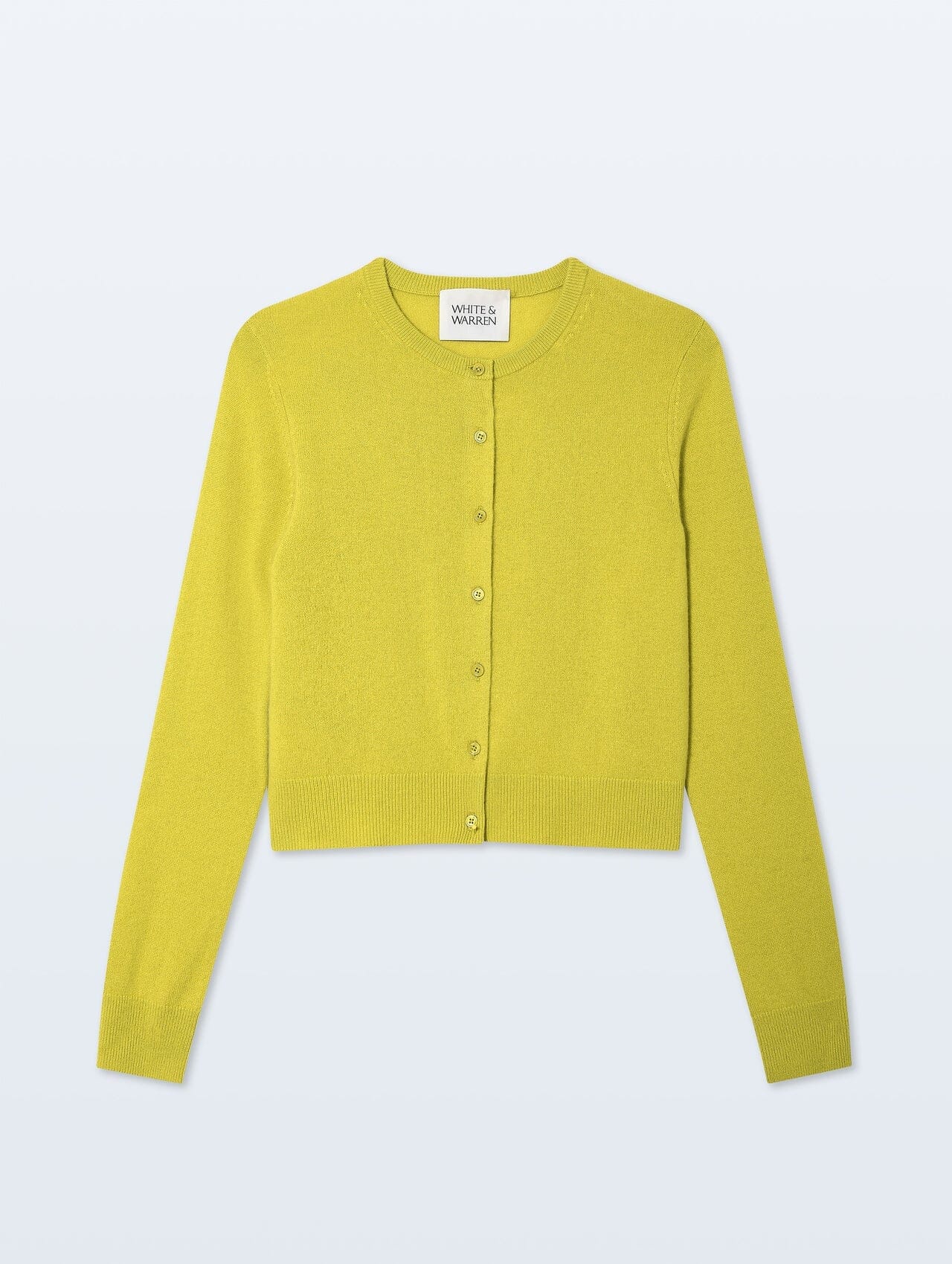 Cashmere Crewneck Cardigan Sweaters White + Warren 