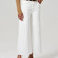 Lyra Wide Leg Crop Jeans in Soft White-Denim-Uniquities