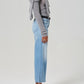Lyra Wide Leg Crop Jeans in Belmont-Denim-Uniquities