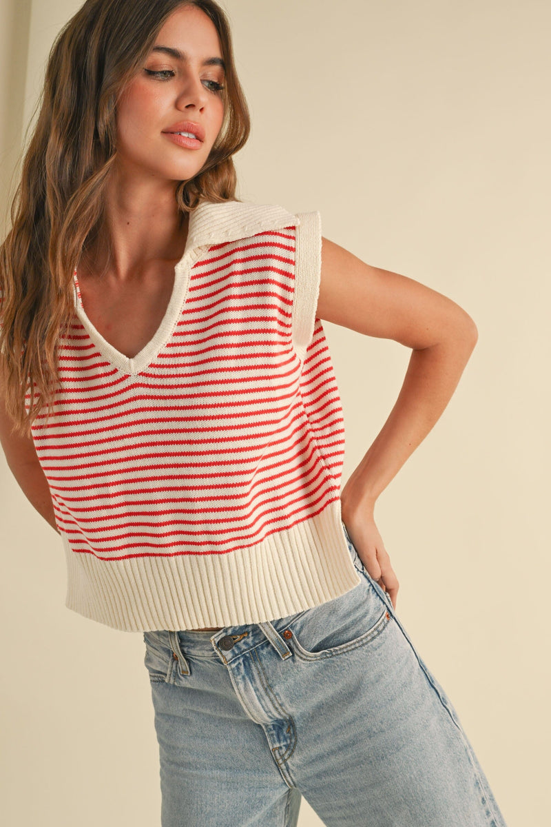 Avril Knit Top-Sweaters-Uniquities