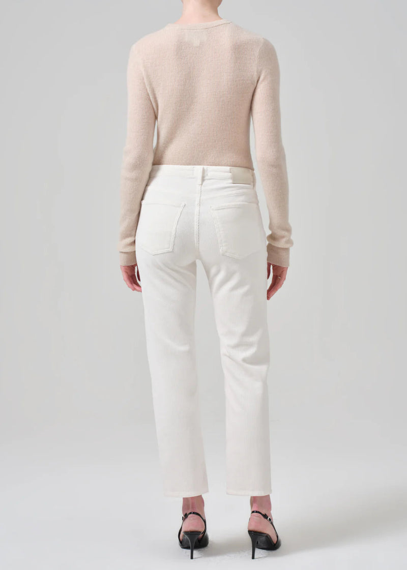 Zurie Ankle Jeans in Corduroy-Denim-Uniquities