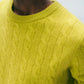 Cashmere Cable Crewneck Sweaters White + Warren 