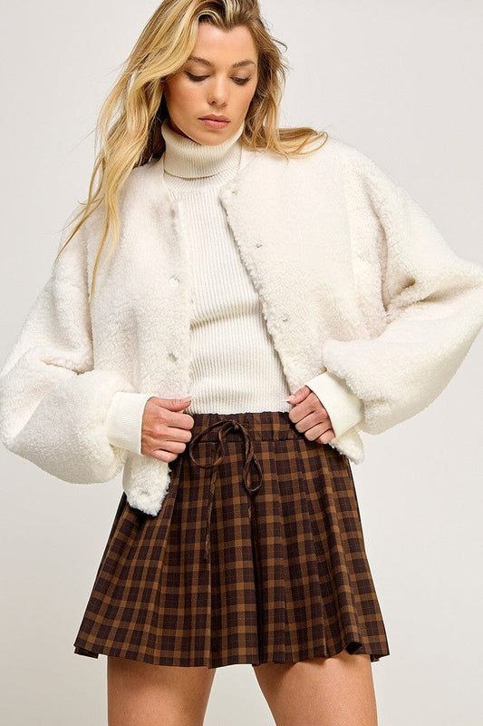 Teddy Bomber Jacket-Jackets-Uniquities