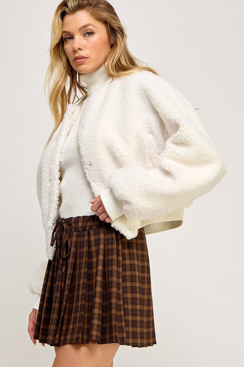 Teddy Bomber Jacket-Jackets-Uniquities