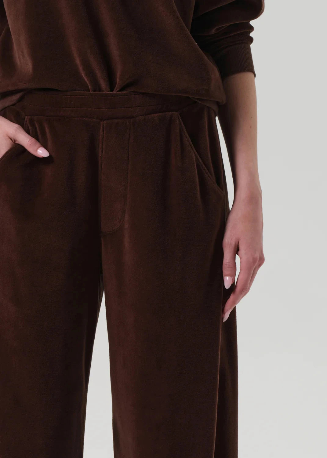 Brynn Drawstring Pant Velour-Bottoms-Uniquities