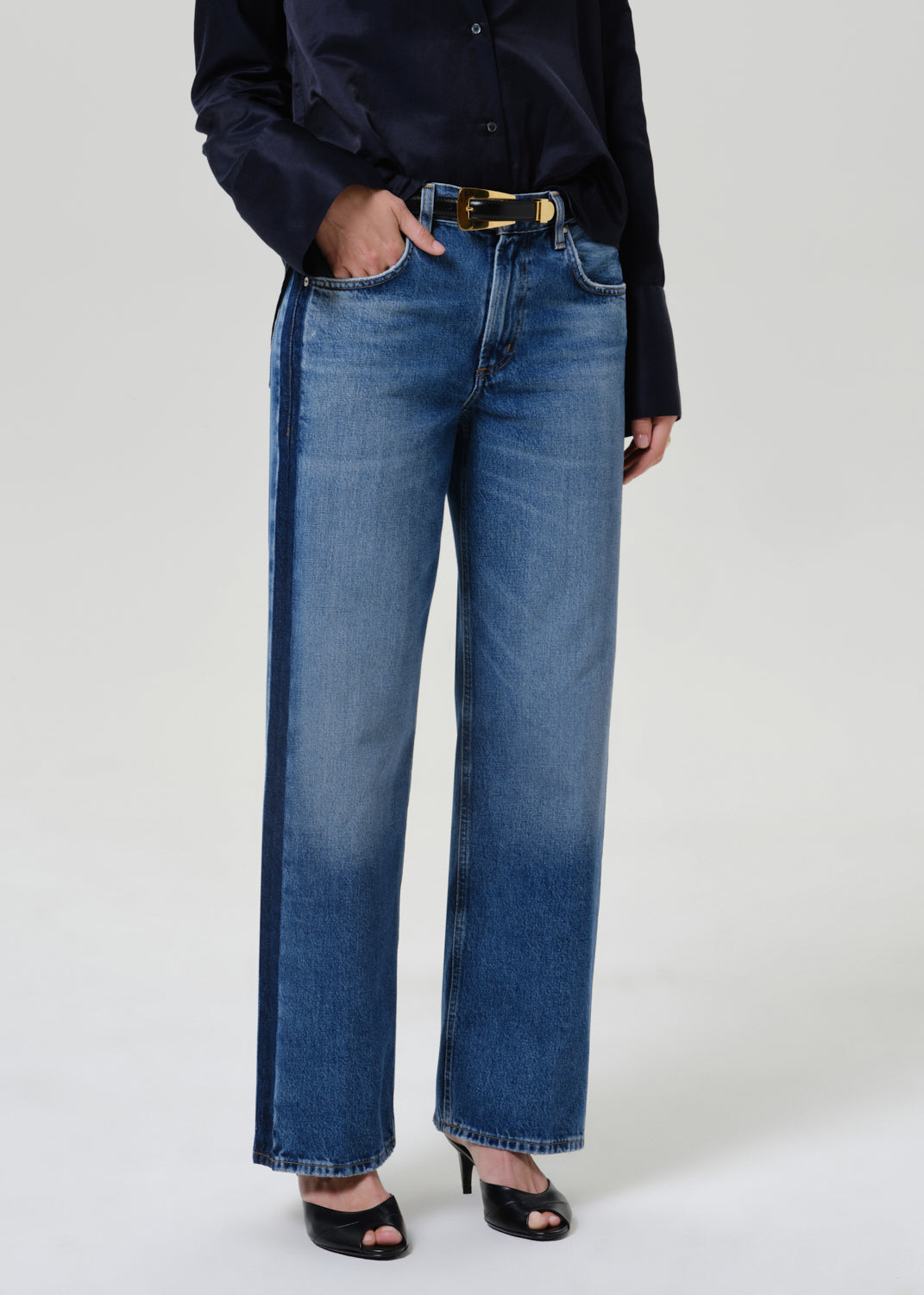 Lindz Low Rise Tuxedo Stripe