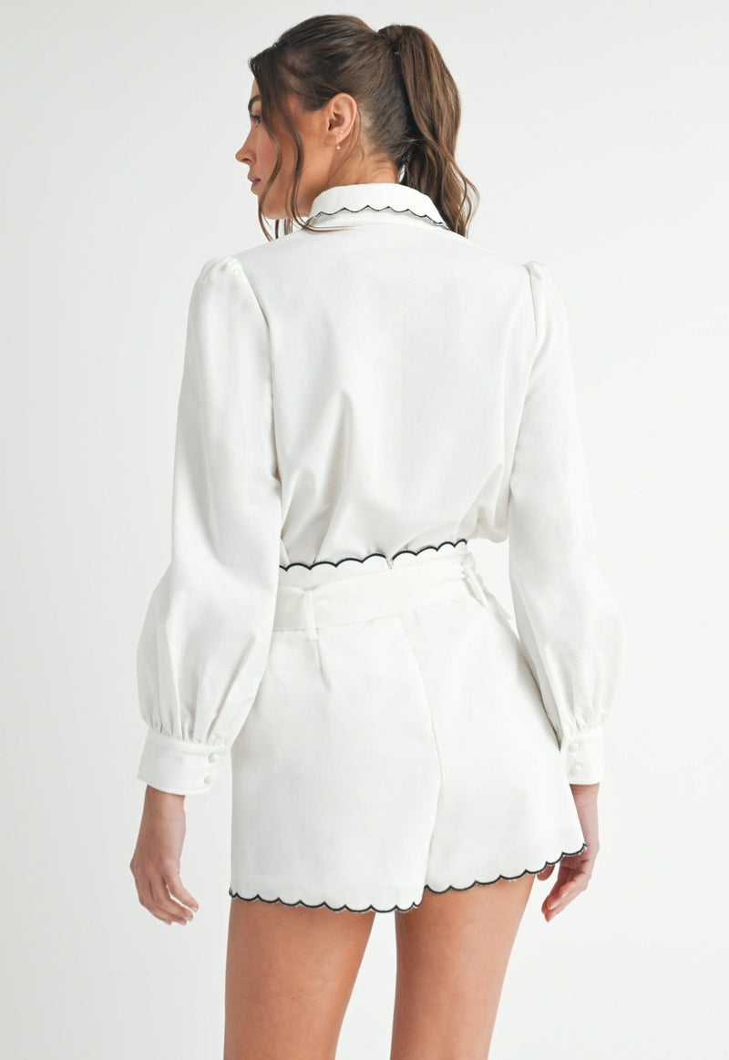 Saylor Scallop Top-Tops/Blouses-Uniquities