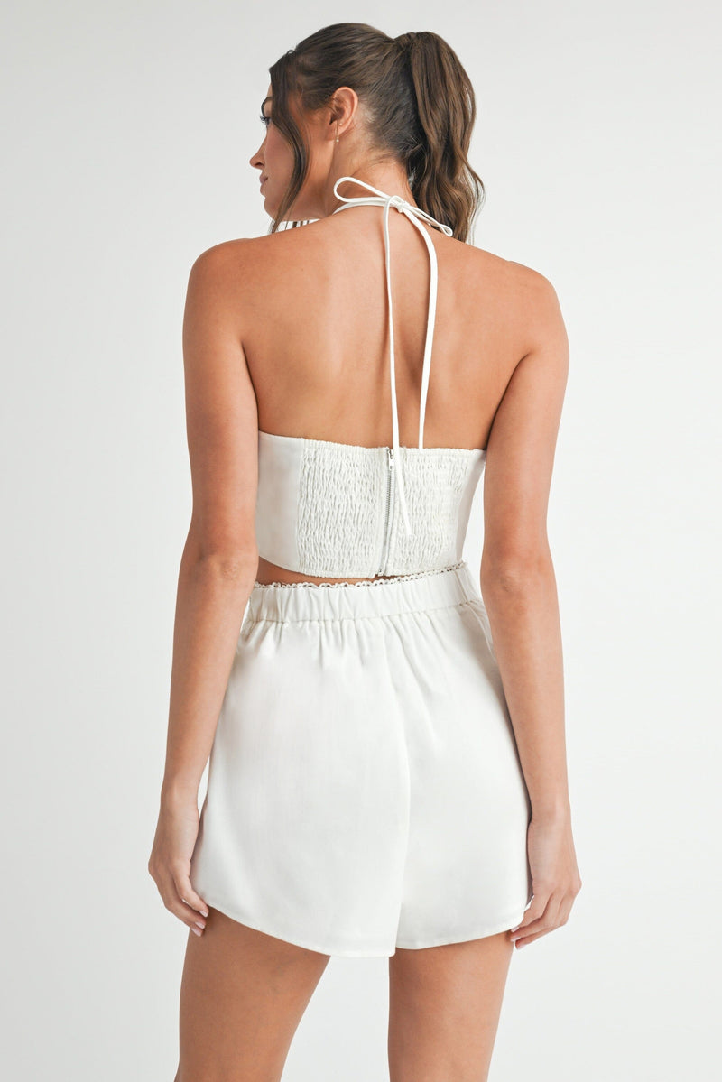 Cora Embroidered Short-Bottoms-Uniquities