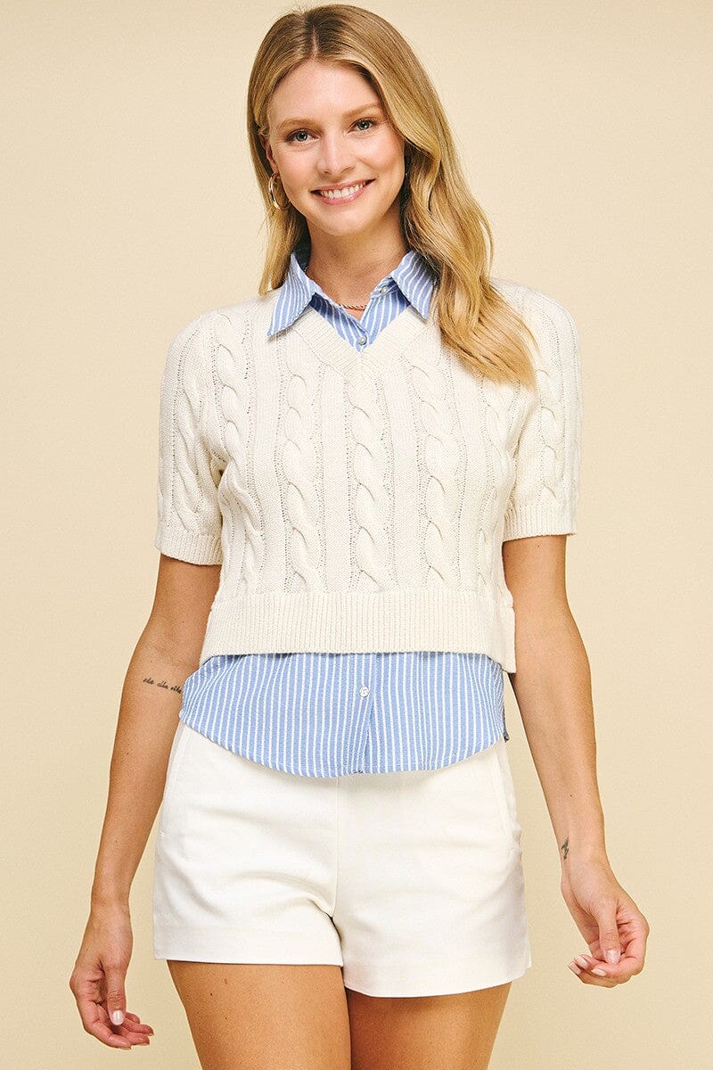 Marilyn Combo Sweater Top-Tops/Blouses-Uniquities