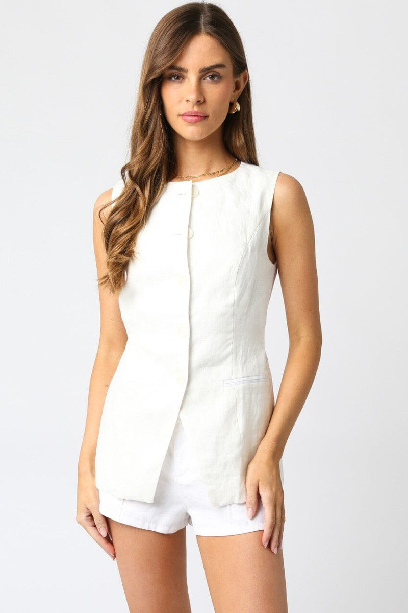 Leah Vest-Tops/Blouses-Uniquities