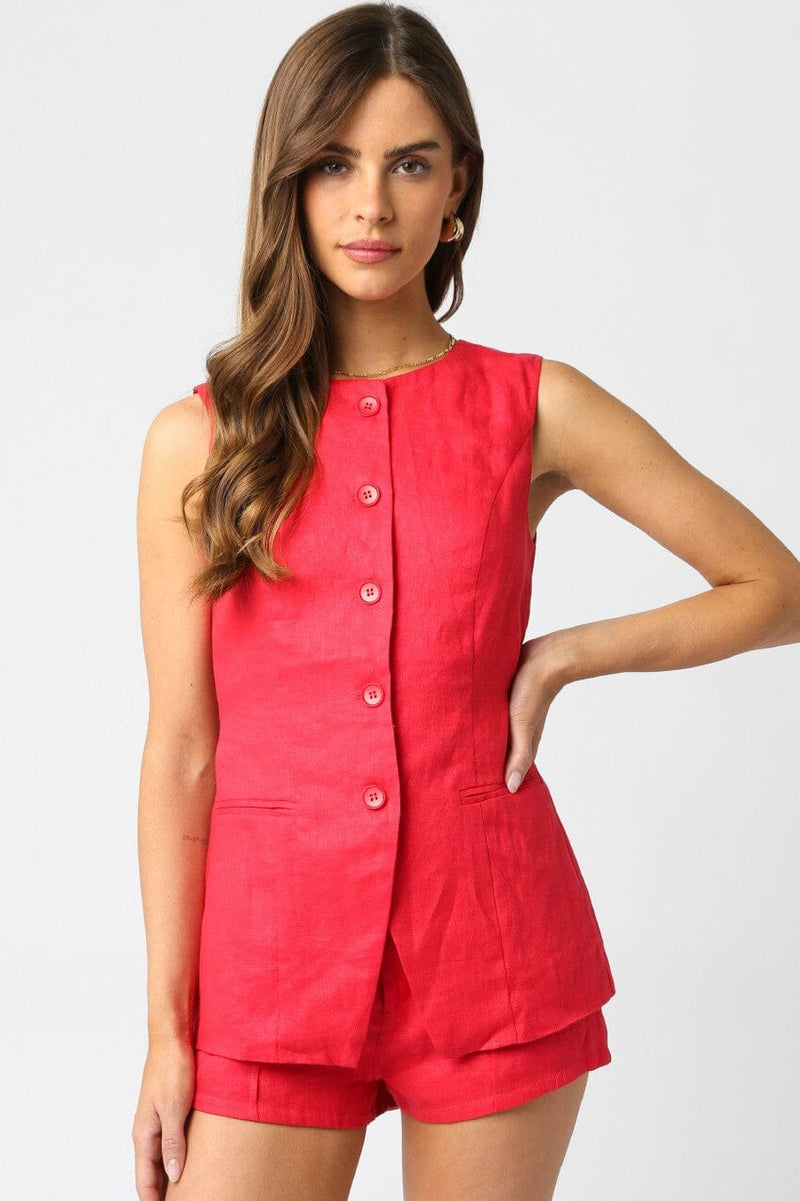 Leah Vest-Tops/Blouses-Uniquities