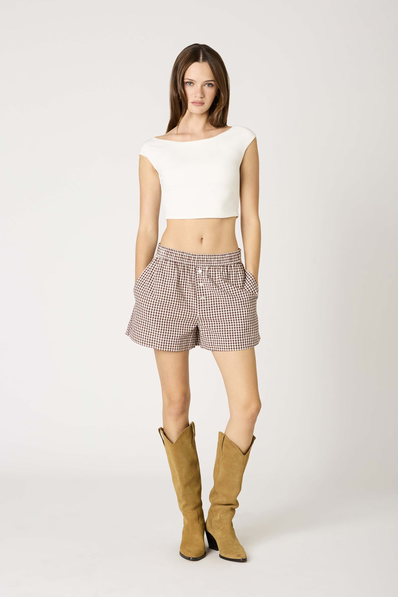 Gingham Boxer Short-Bottoms-Uniquities