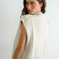 Emmie Mock Neck Vest-Sweaters-Uniquities