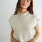 Emmie Mock Neck Vest-Sweaters-Uniquities