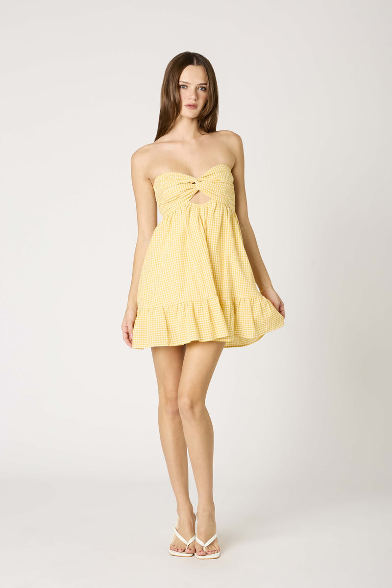 Strapless Twist Romper-Jumpsuits & Rompers-Uniquities