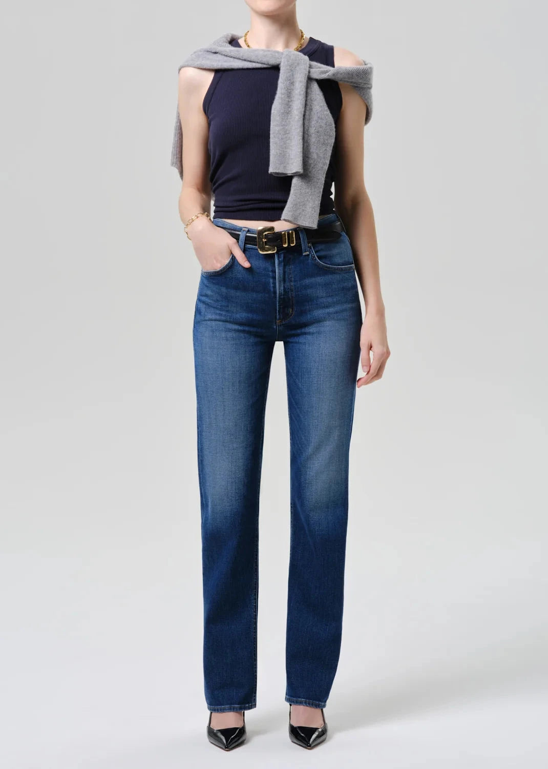 Palma Straight Long In Kitten Denim Citizens of Humanity 