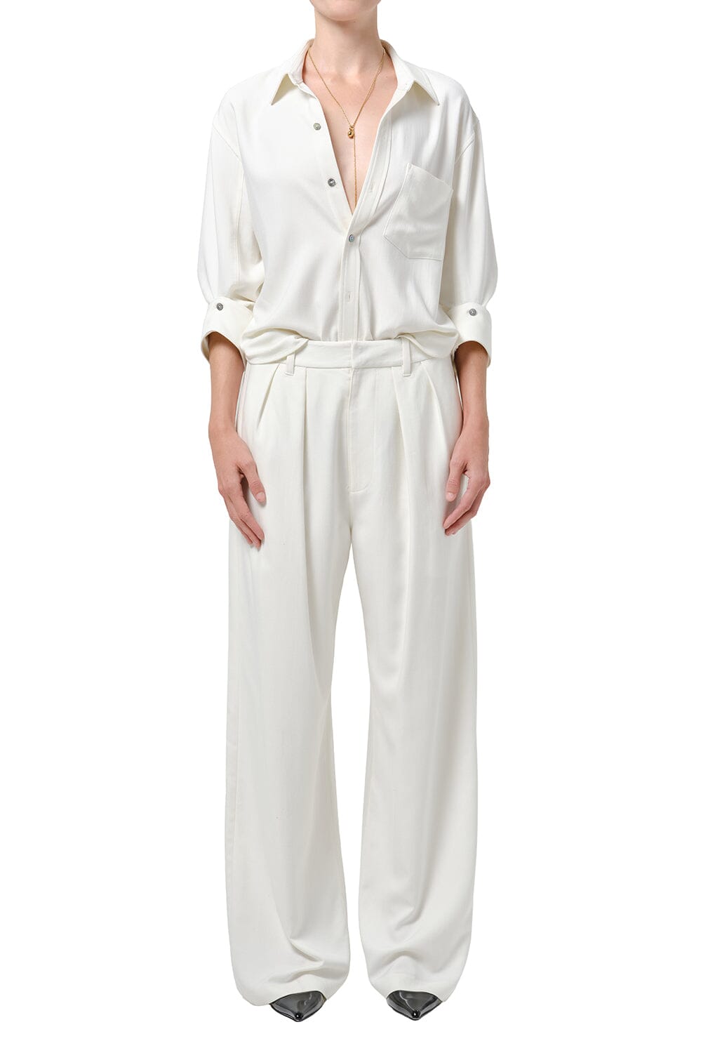 Ines Trouser In Winter White by Citizens of Humanity - Image 2