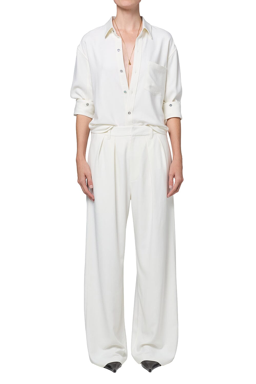 Ines Trouser In Winter White by Citizens of Humanity - Image 1