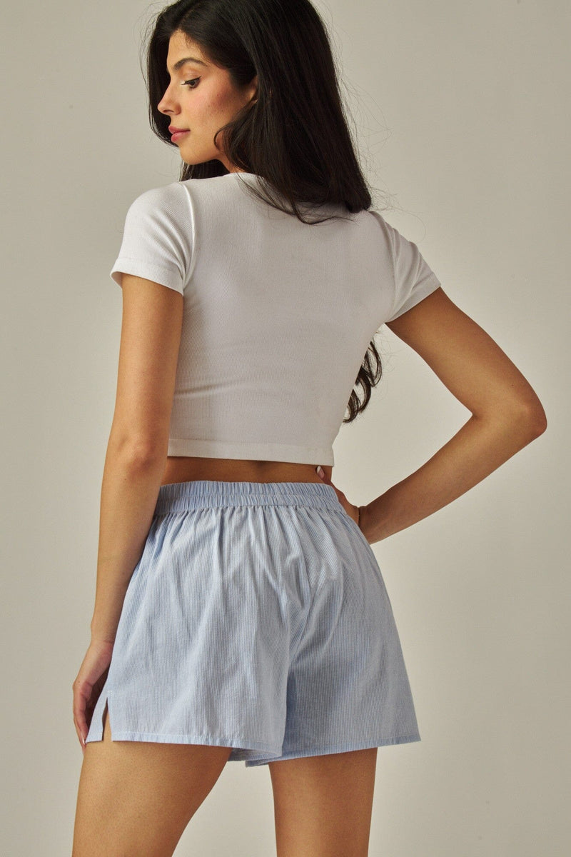 Cotton Plaid Boxer Shorts-Bottoms-Uniquities