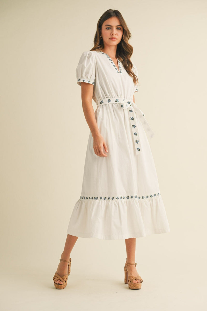 Iris Belted Dress-Dresses-Uniquities