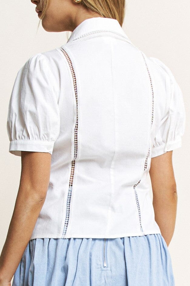 Meredith Button Down Blouse-Tops/Blouses-Uniquities