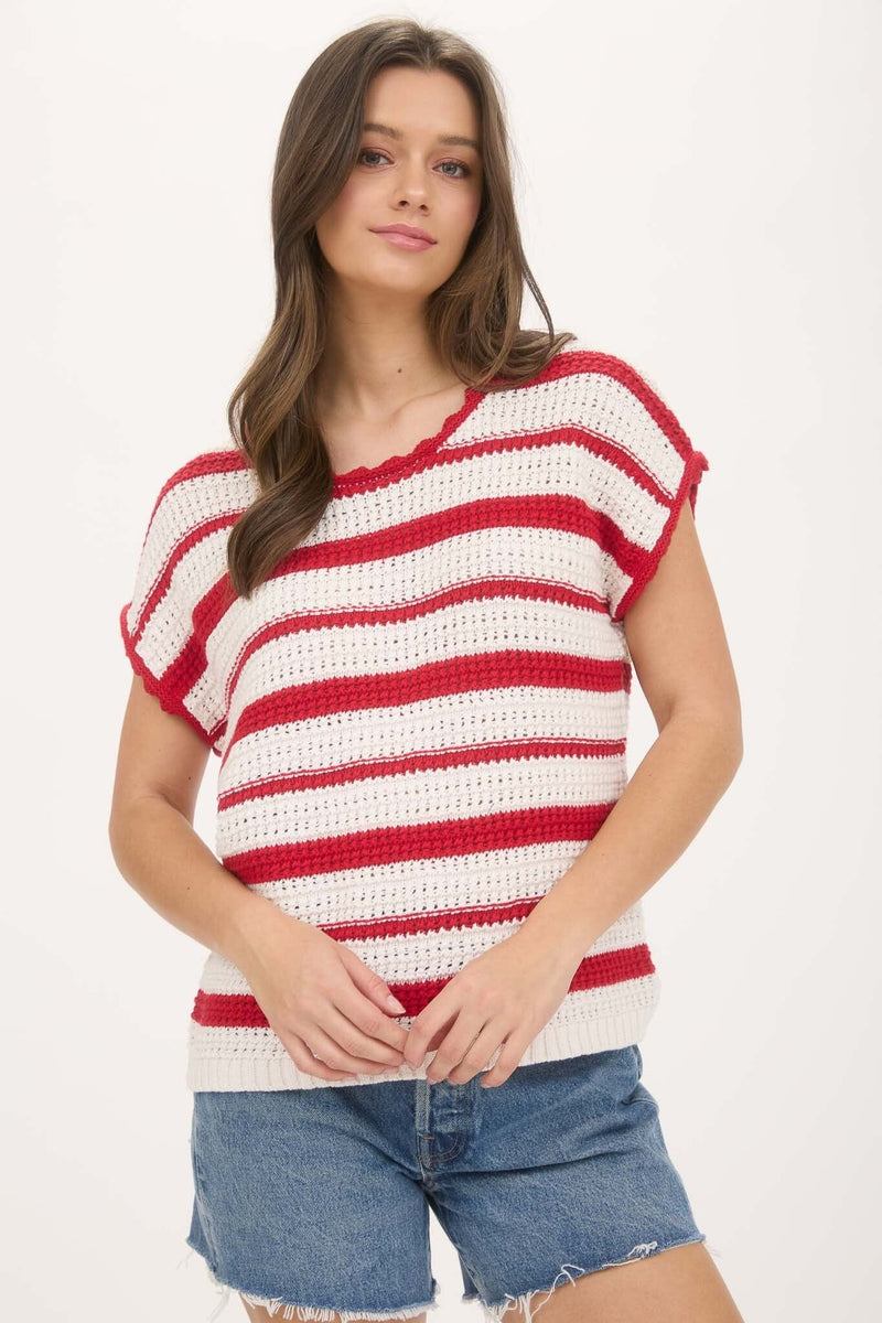 Ellie Crochet Top-Sweaters-Uniquities