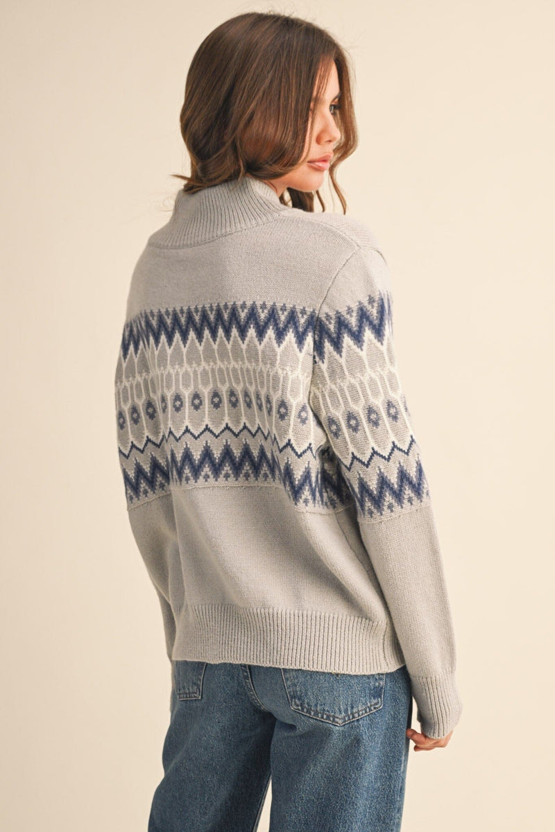 Aspen Zip Sweater-Sweaters-Uniquities