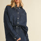 Scarlett Oversized Denim Shirt-Tops/Blouses-Uniquities