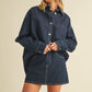 Scarlett Oversized Denim Shirt-Tops/Blouses-Uniquities