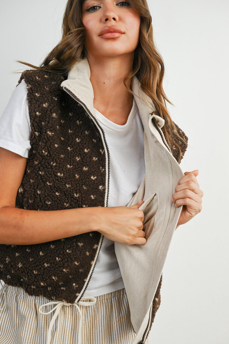 Addie Fleece Vest-Jackets-Uniquities