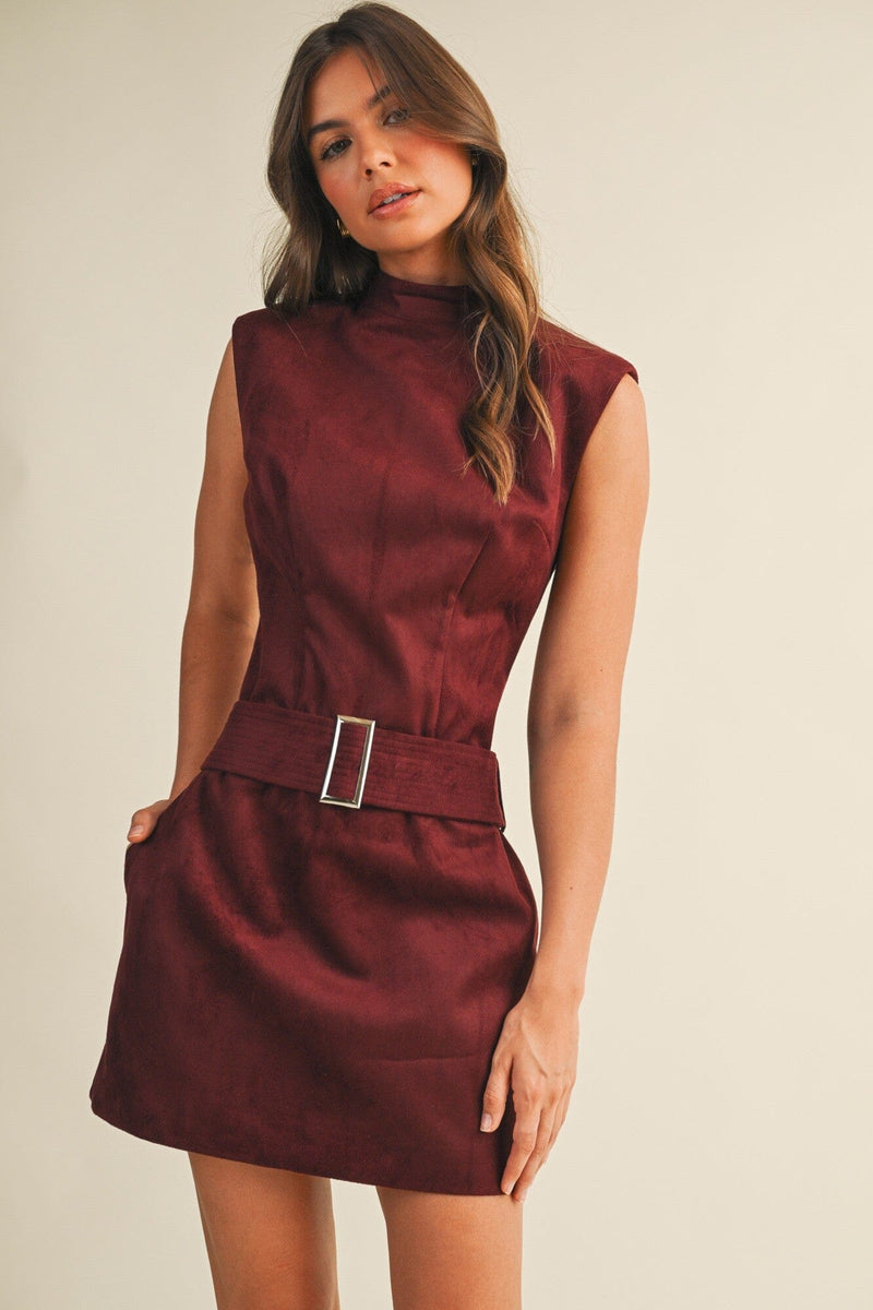 Quinn Belted Dress-Dresses-Uniquities