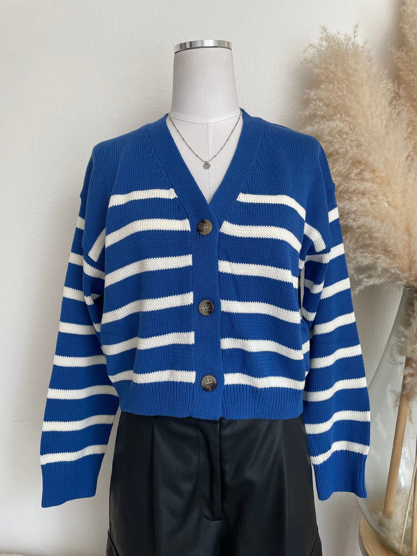 Carter Striped Cardigan-Sweaters-Uniquities