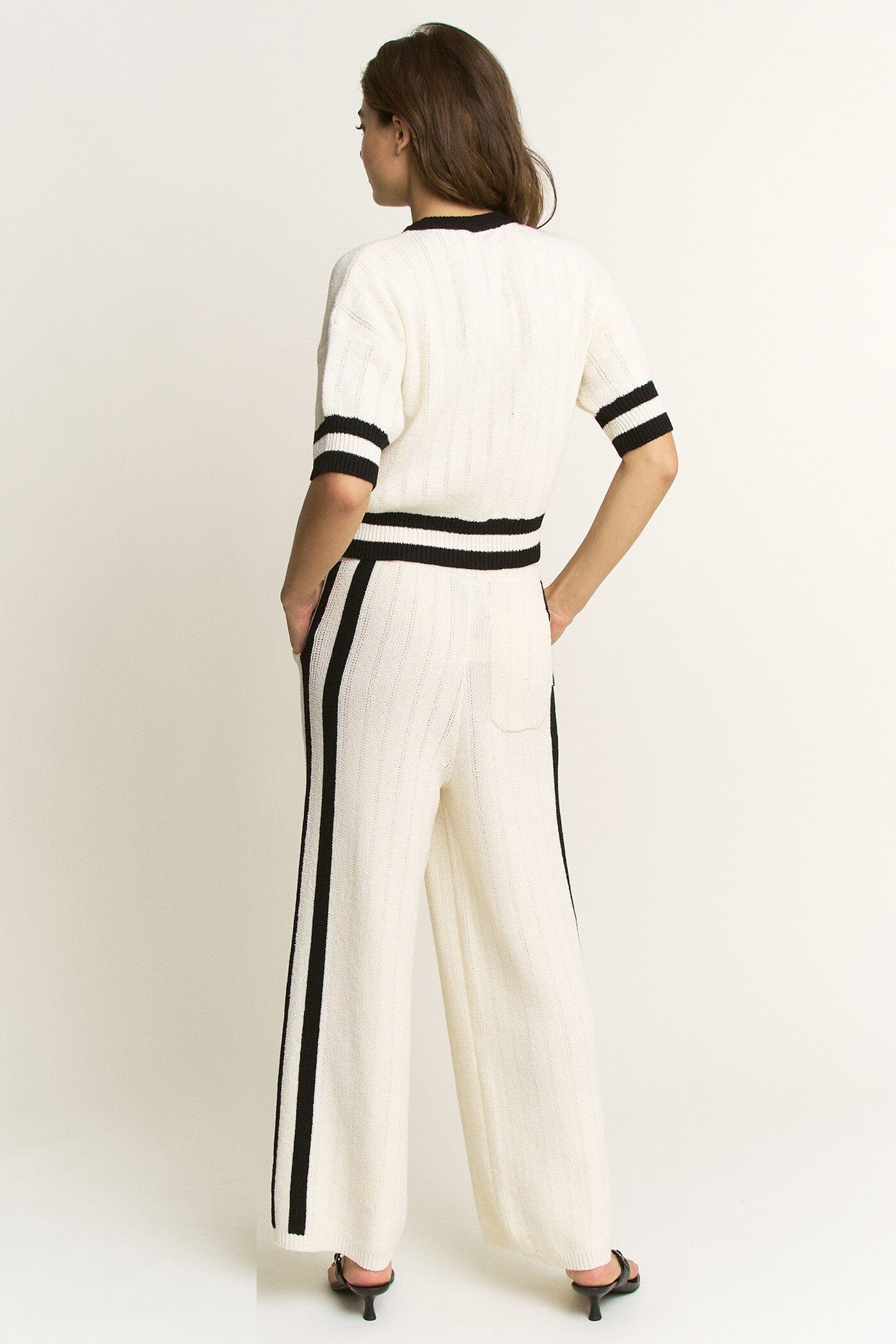 Elle Contrast Knit Top-Sweaters-Uniquities