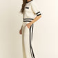 Elle Contrast Knit Pant-Bottoms-Uniquities