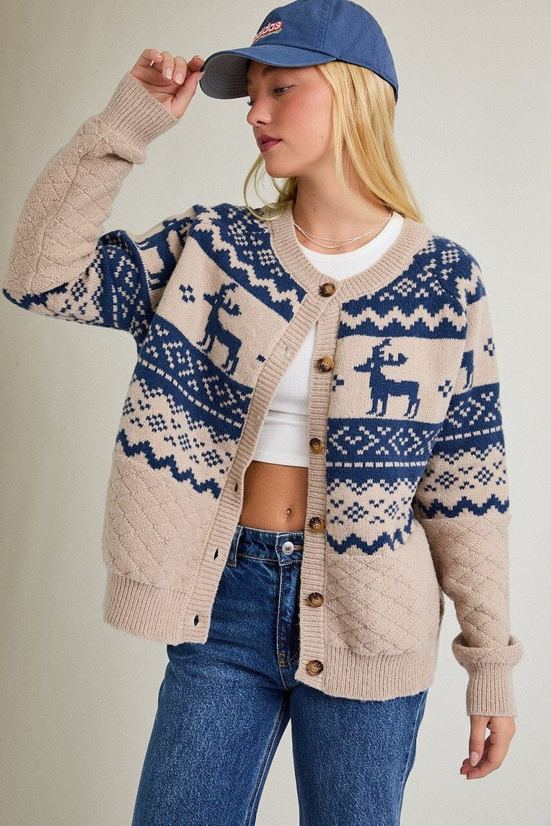 Marilyn Quilted Cardigan-Sweaters-Uniquities