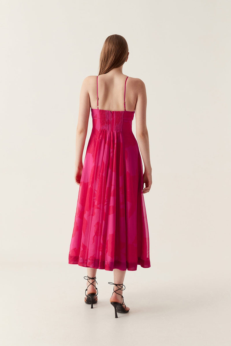 Sway Panelled Midi Dress-Dresses-Uniquities